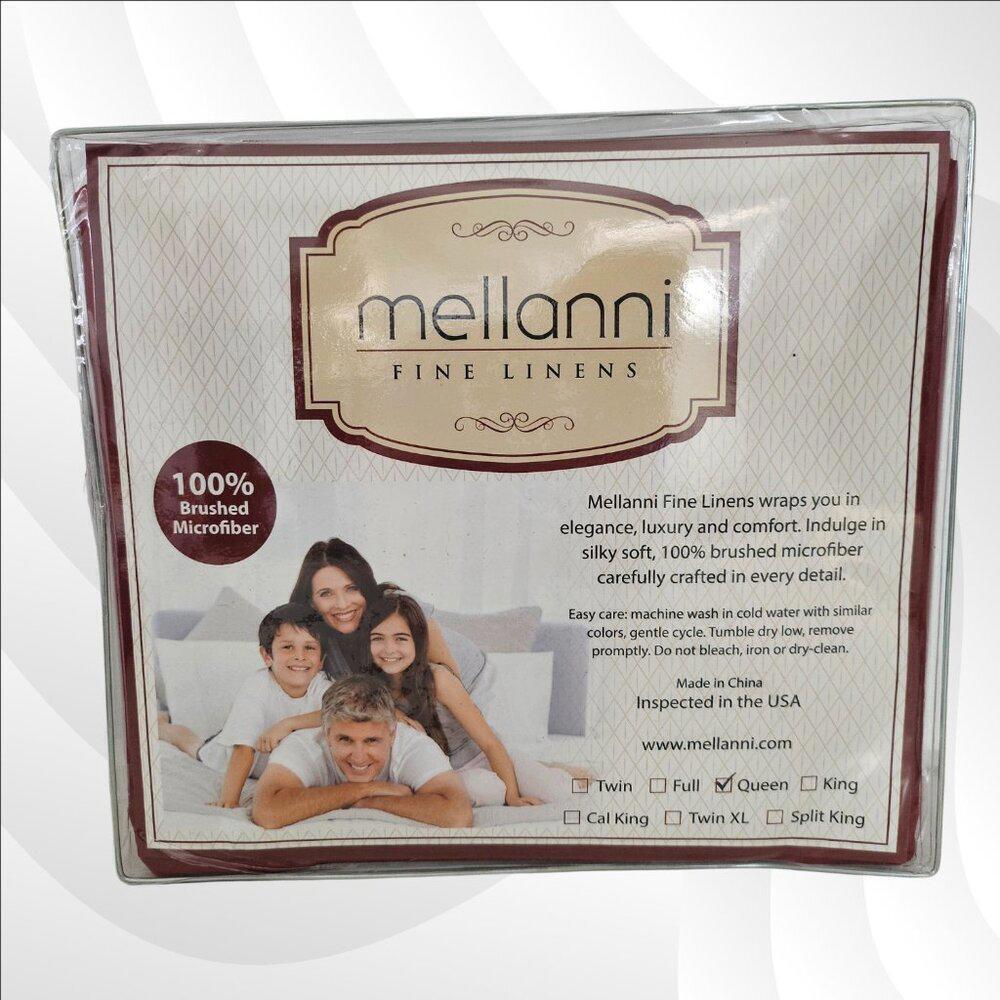 Mellanni Queen 4-Piece Sheet Set | Luxury Soft Cooling Bedding - Brick Red